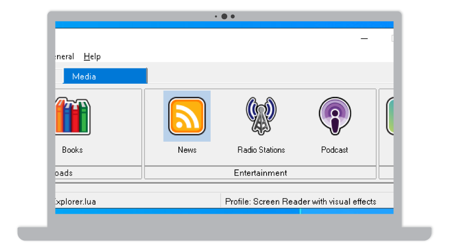 SuperNova Media tab Entertainment options.